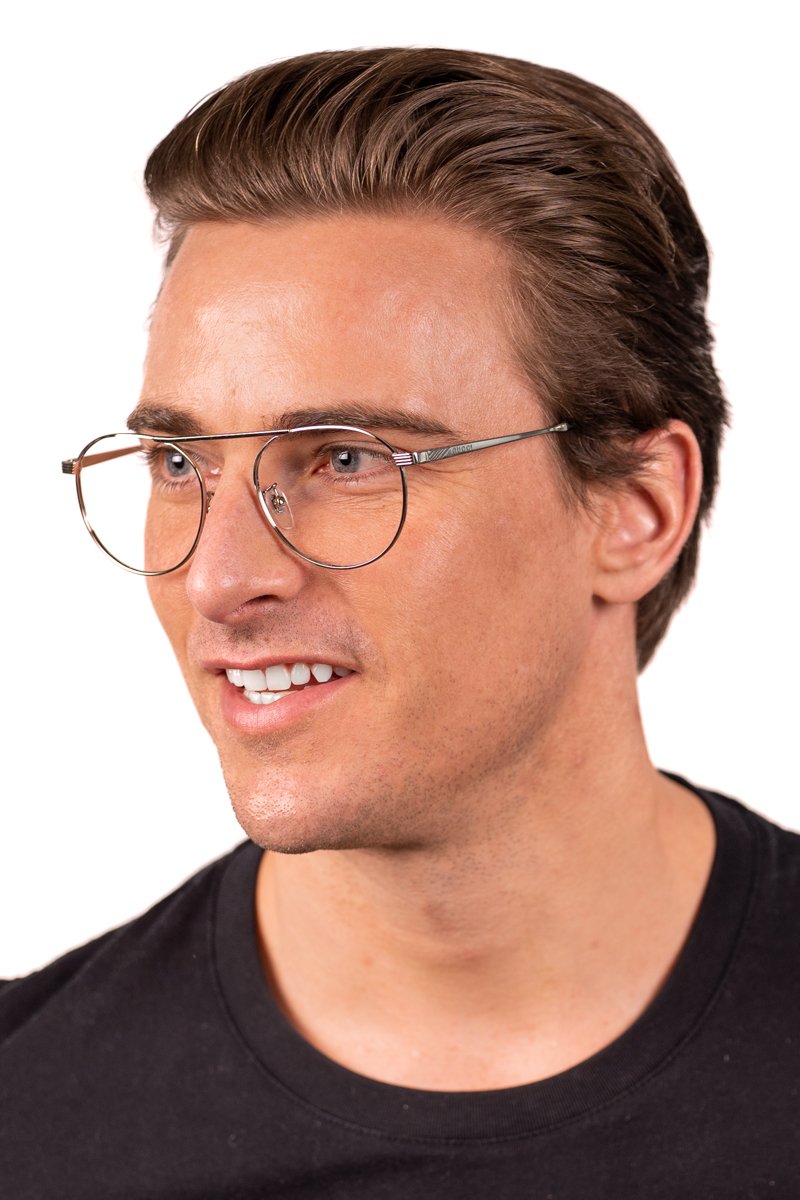 Gold Gucci GG0744O Eyeglasses — Aviator | KITS