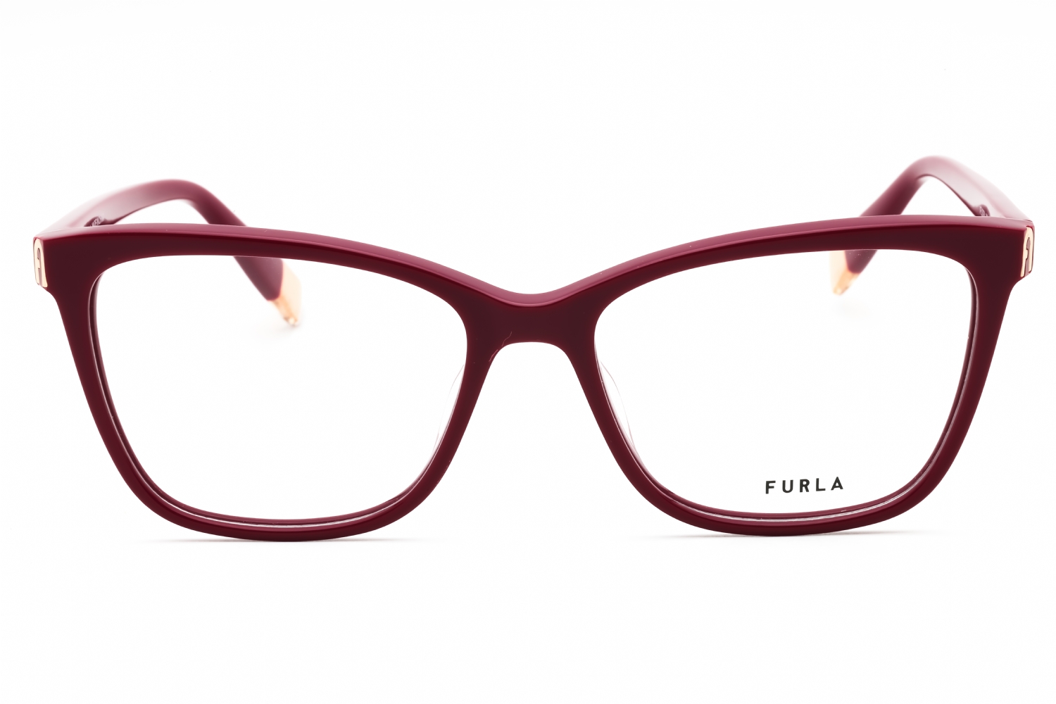 EUC Furla Virgine Mocha & Burgundy Casual Everyday Reading Eye Glasses Frames FURLA VFU581K – Eyemart Express main image 4