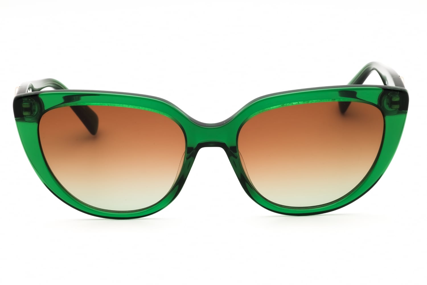 Longchamp 56mm Round Gold Metal Frame with Green Gradient Lens Sunglasses Longchamp LO101S 714 Sunglasses - Pretavoir main image 2