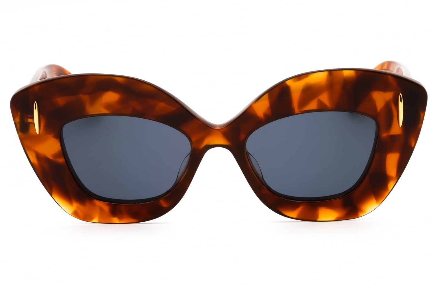 Loewe LW40127I 53V Sunglasses Blonde Havana Cat Eye Frame, Blue Lenses Kits.ca -- Loewe LW40127I main image 2
