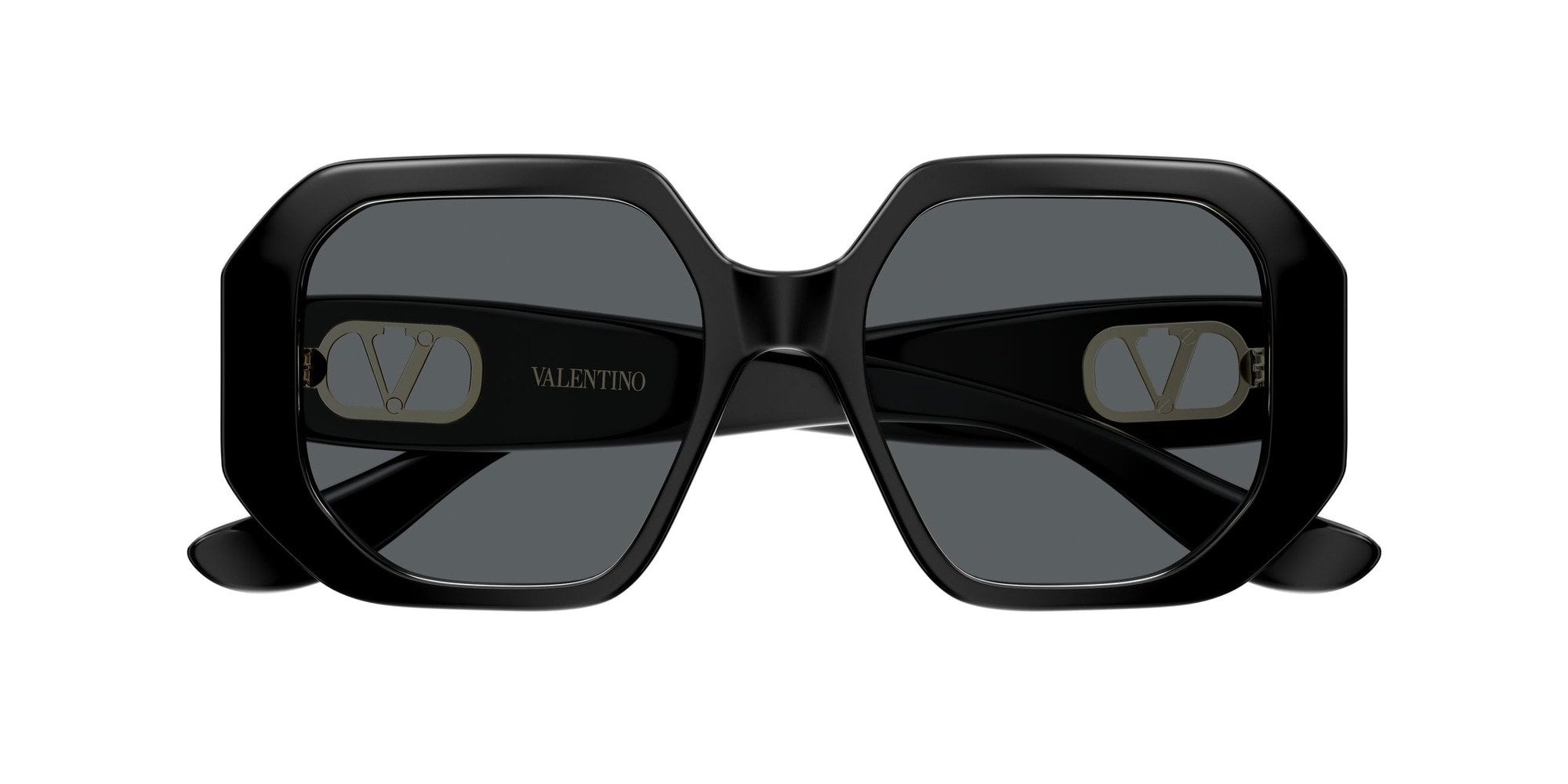 Black Valentino VG0003SA Sunglasses — Geometric | KITS