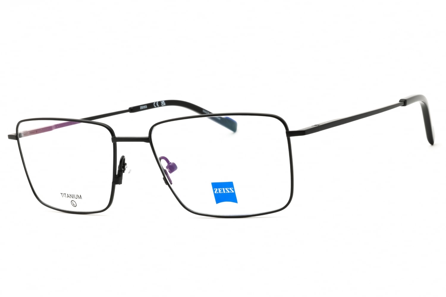 Satin Blue Zeiss ZS24145 Eyeglasses — Rectangle | KITS