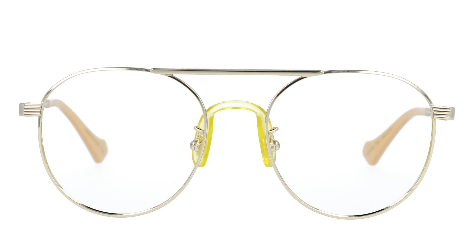 Gold Gucci GG0744O Eyeglasses — Aviator | KITS