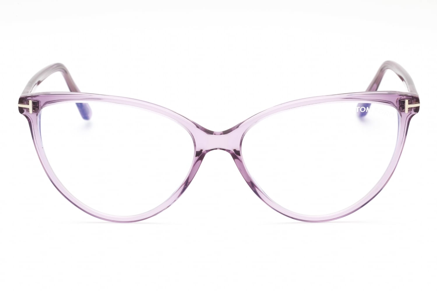 NEW FT5743-B 078 TOM FORD TF5743-B 078 WOMEN CAT EYE PURPLE CLEAR EYEGLASSES Tom Ford TF5911-B Purple, Clear Prescription Eyeglasses main image 4