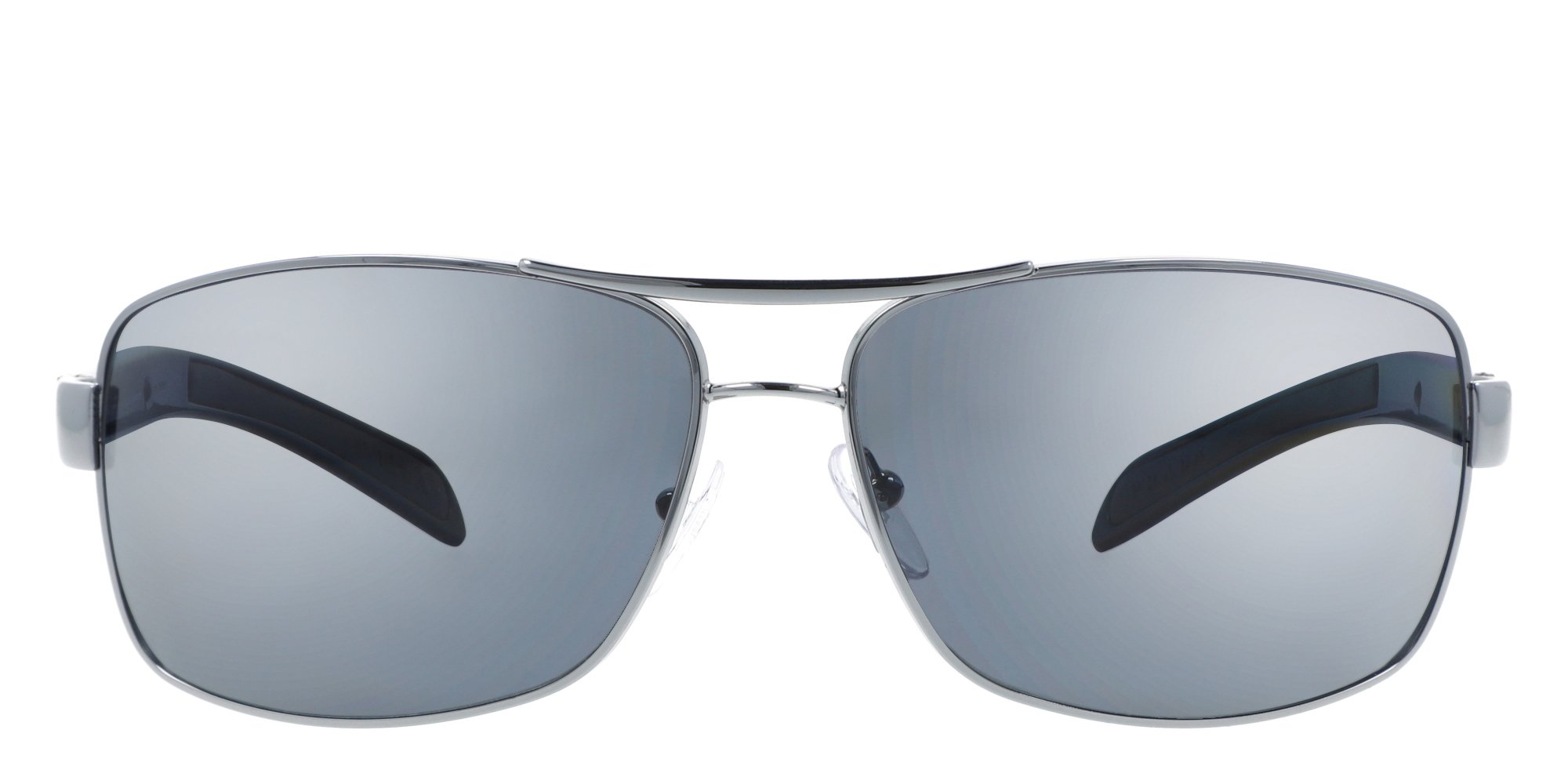 Prada Linea Rossa Polarized Grey Mirror Silver Gradient Rectangular Men's  Sunglasses PS 54IS 1AB2F2 65 - Walmart.com