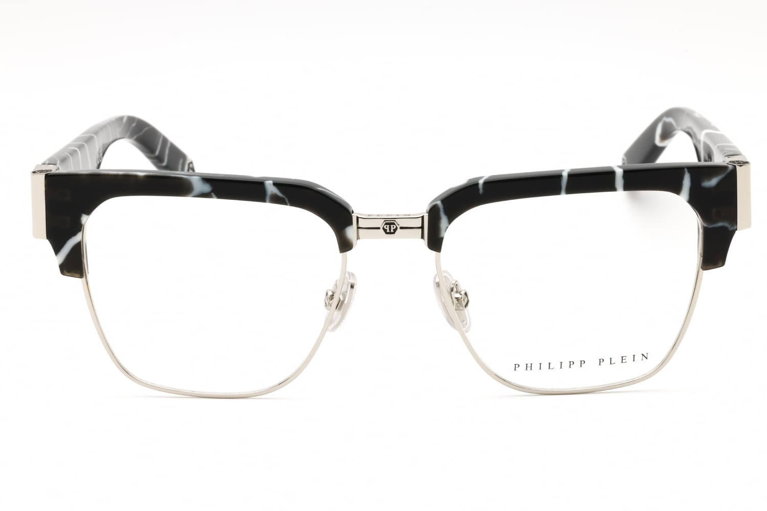 Philipp Plein VPP113M Eyeglasses Palladium Metal Rectangular Kits.com -- Philipp Plein VPP113M main image 4