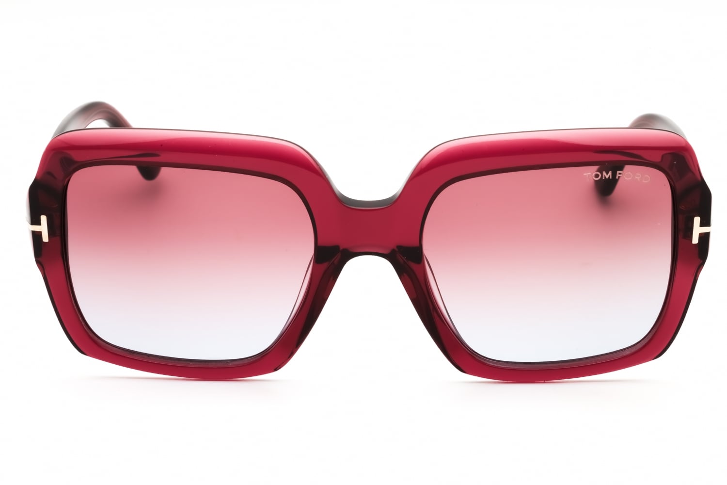 Shiny RED Tom Ford FT1082 Sunglasses — Rectangle | KITS