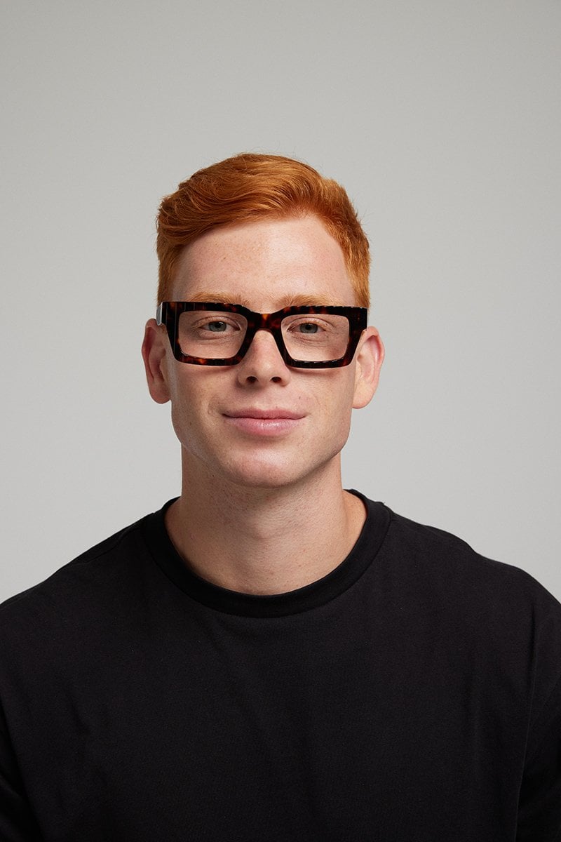 Tortoise KITS Gene Eyeglasses — Rectangle | KITS