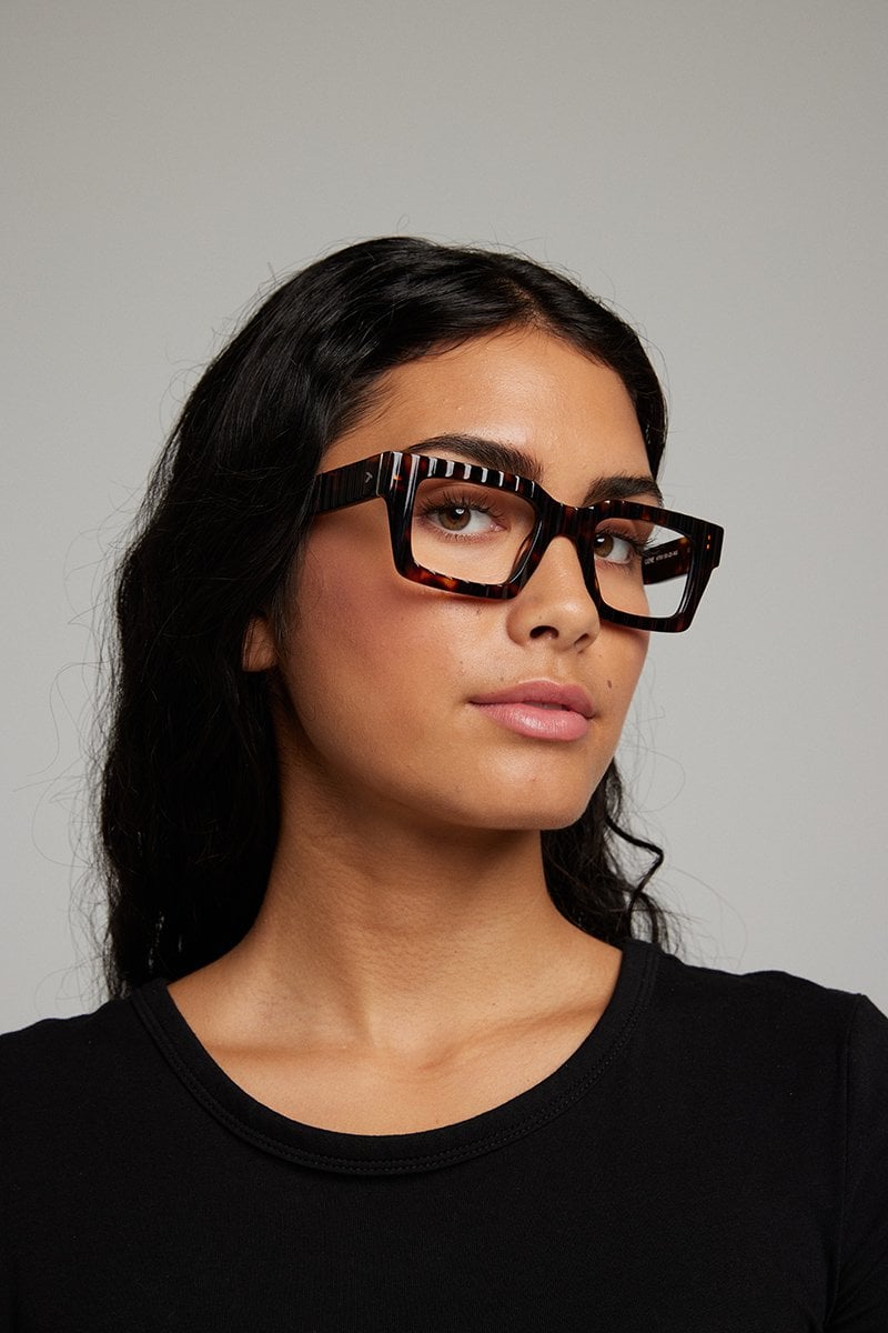 Tortoise KITS Gene Eyeglasses — Rectangle | KITS