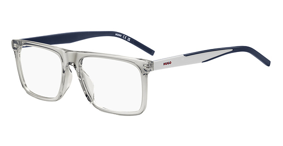 HUGO HG 1339/G - Grey, Acetate, Flat-Top frame