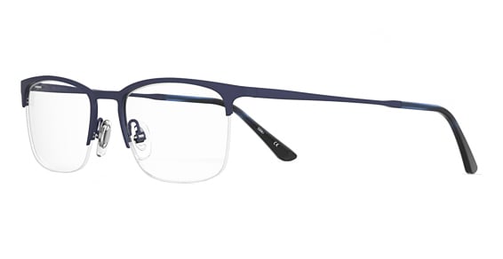 Elasta E 7253 - Matte Blue, Stainless Steel, Rectangle frame