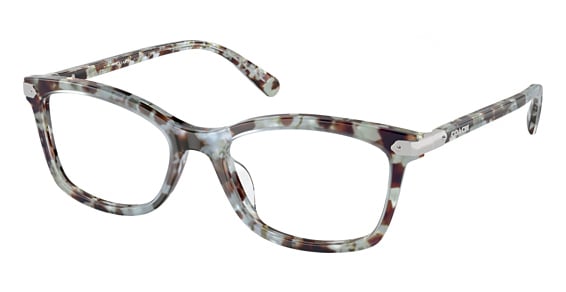 COACH HC6219U - Seaglass Tortoise, Plastic, Oval frame