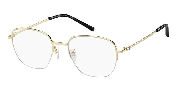 Tommy Hilfiger TH 2299/F/US - Gold, Stainless Steel, Rectangle frame
