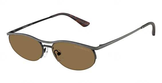 Emporio Armani EA2180 - Shiny Anticate Silver, Metal, Mixed Shapes frame