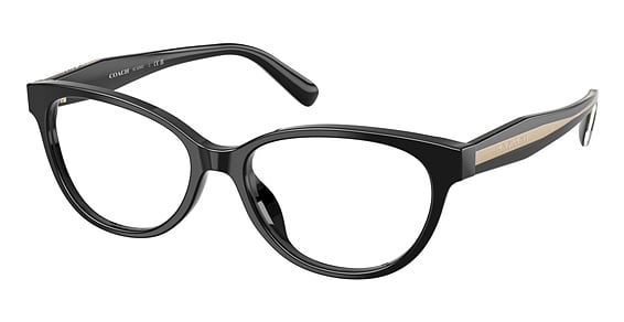 COACH HC6293U - Black, Plastic, Oval frame