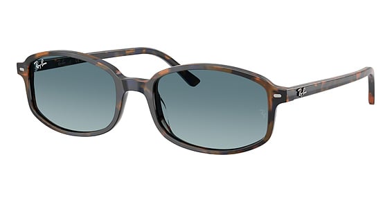 Ray-Ban RB2232F - Yellow & Blue Havana, Plastic, Oval frame