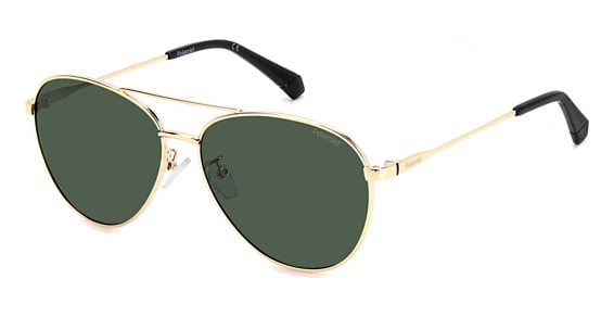 Polaroid PLD 4142/G/S/X - Pefuc Goldgreen, Metal, Aviator frame