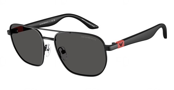 EMPORIO ARMANI KIDS EK2003 - Matte Black, Metal, Aviator frame