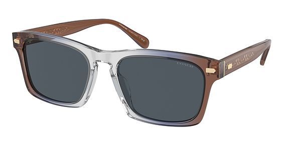 COACH HC8397U CR628 - Pecan Blue Grey Gradient, Plastic, Rectangle frame