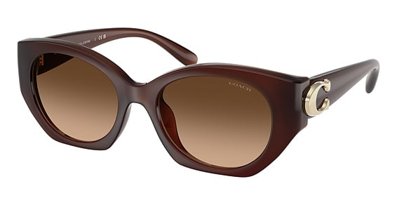COACH HC8407U CW194 - Milky Hazelnut, Acetate, Oval frame