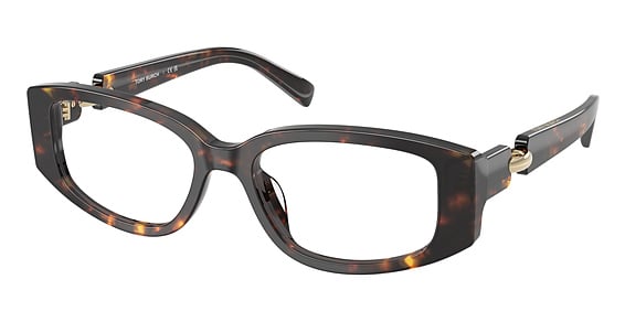 Tory Burch TY2161U - Brown Tortoise, Plastic, Oval frame