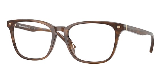 Brooks Brothers BB2076U - Brown Horn, Plastic, Oval frame