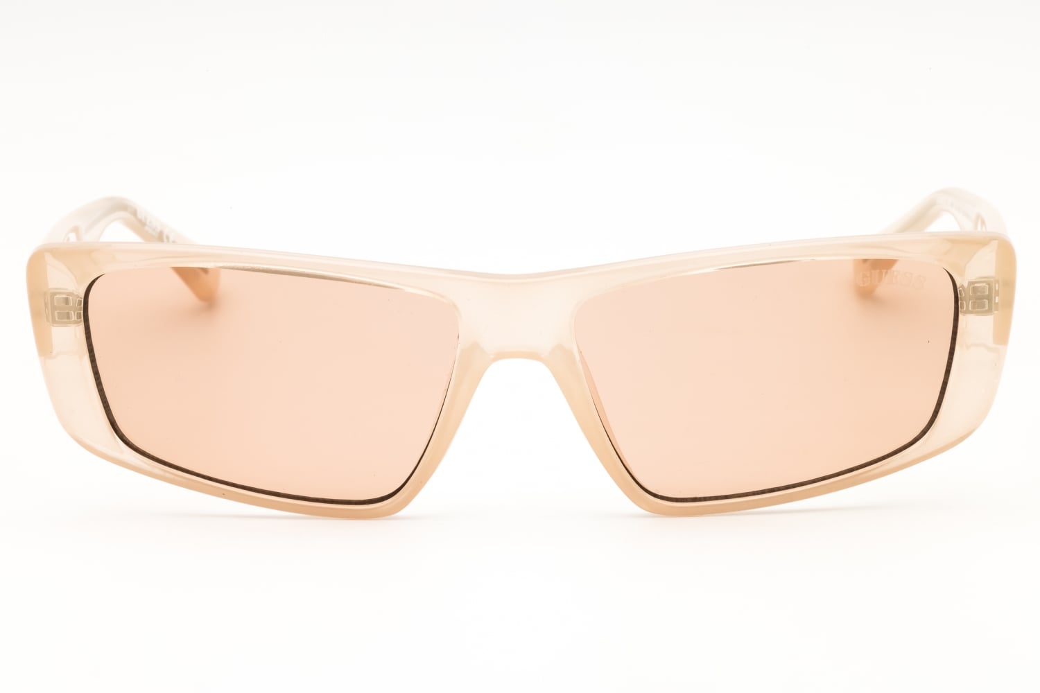 Guess GU8231 - Shiny Beige, Acetate, Rectangle frame