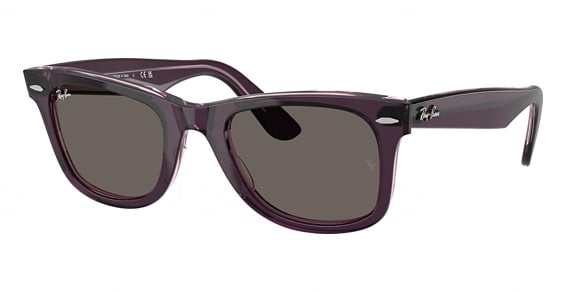 Ray-Ban RB2140 WAYFARER - Violet ON Transparent PI, Plastic, Mixed Shapes frame