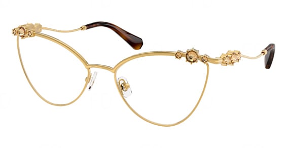 Swarovski SK1033 - Dark Gold, Metal, Cat Eye frame