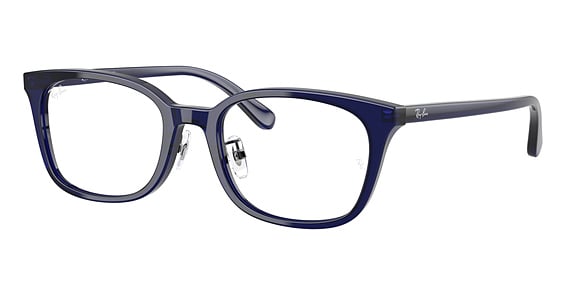 Ray-Ban RX5407D - Transparent Dark Blu, Plastic, Oval frame