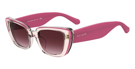 Kate Spade Fabia/S - 35j3x Pink, Acetate, Rectangle frame
