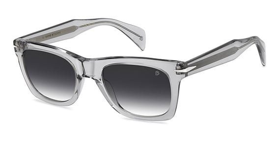 David Beckham DB 1222/S/US - Kb79o Grey, Acetate, Rectangle frame