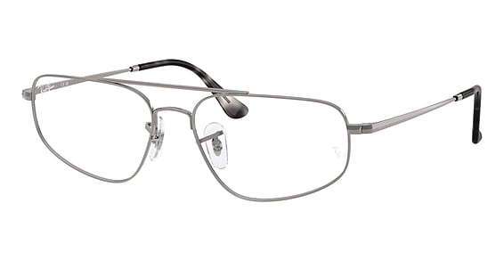 Ray-Ban RX6550 - Gunmetal, Metal, Oval frame
