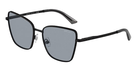 Jimmy Choo JC4023J - Matte Black, Metal, Cat Eye frame