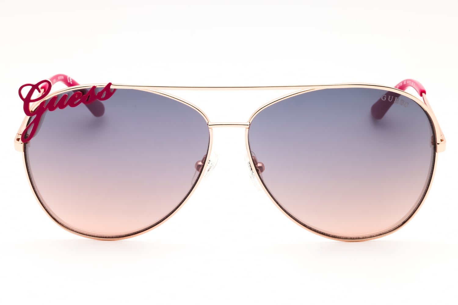 Guess GU7739 - Shiny Rose Gold, Metal, Aviator frame