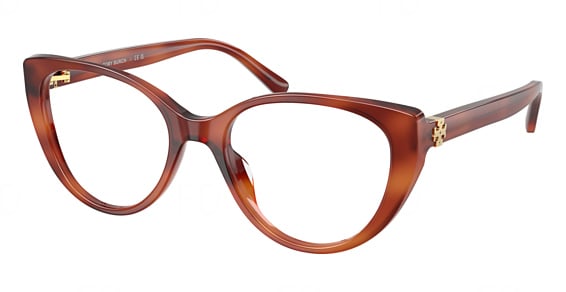 Tory Burch TY2177U - Soft Amber Tortoise, Plastic, Mixed Shapes frame