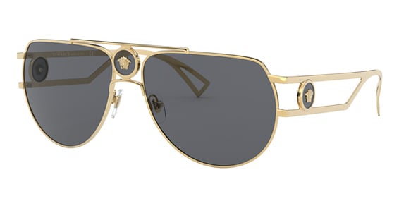 Versace VE2225 - Gold, Metal, Aviator frame