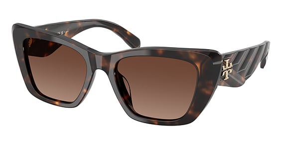 Tory Burch TY7216U - Dark Tortoise, Plastic, Cat Eye frame