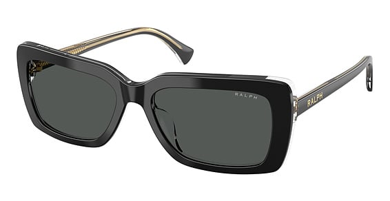 Ralph Lauren RA5342U - Shiny Black On Transpare, Plastic, Rectangle frame