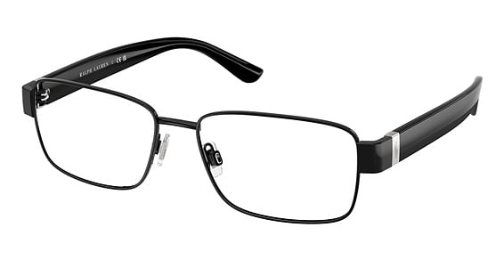 Polo PH1239 - Shiny Black, Metal, Rectangle frame