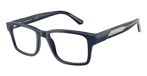 Emporio Armani EA3271 - Shiny Blue, Plastic, Rectangle frame