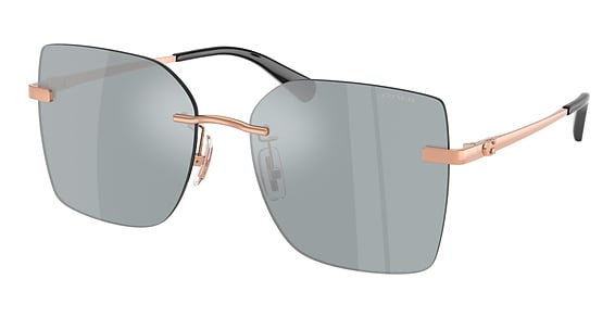COACH HC7193D CDP45 - Shiny Rose Gold, Metal, Rectangle frame