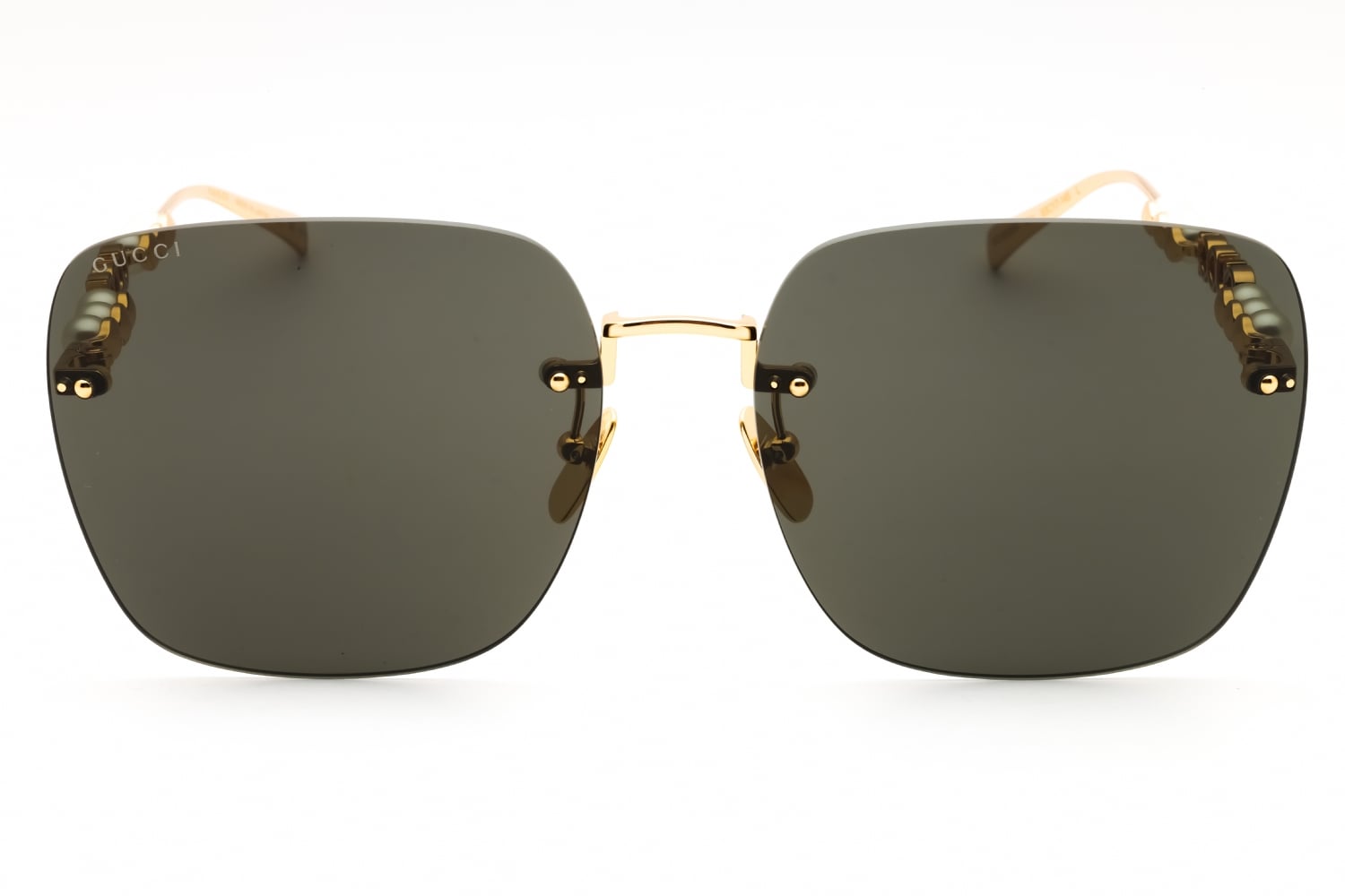 Gucci GG1923SA - Gold-gold-grey, Metal, Rimless frame