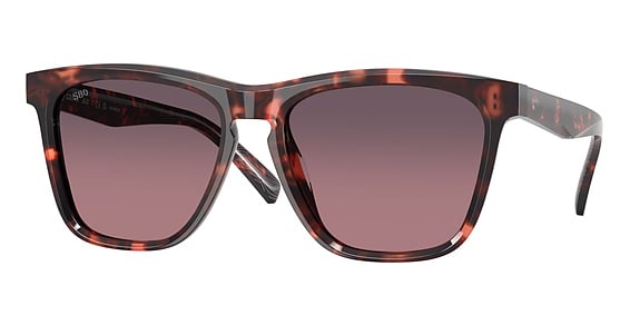 Costa Del Mar 6S2014 ULU - Sunset Tortoise, Plastic, Rectangle frame