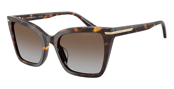 Emporio Armani EA4273BU - Shiny Havana, Plastic, Mixed Shapes frame
