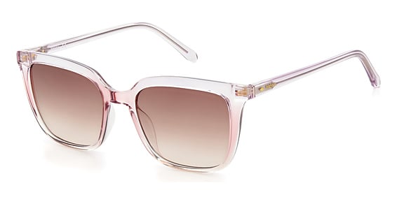 Fossil FOS 3112/G/S - 789ha Lilac, Acetate, Rectangle frame