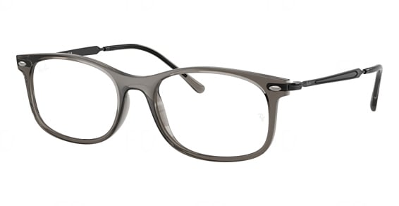 Ray-Ban RX7274 - Transparent Grey, Acetate, Mixed Shapes frame