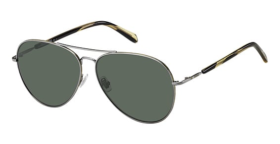 Fossil FOS 3104/G/S - 6lbqt Ruthenium, Metal, Aviator frame