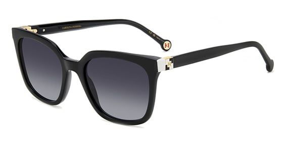 Carolina Herrera HER 0236/S - 80s9o Black Whte, Acetate, Rectangle frame