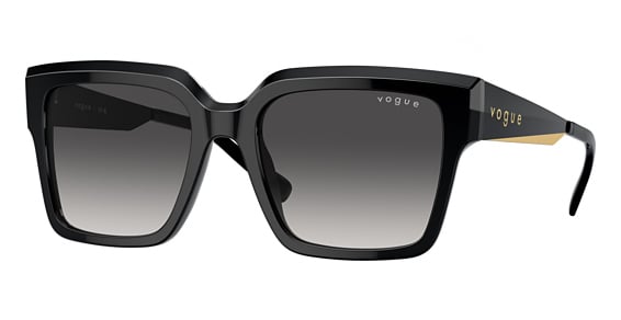 Vogue VO5553S - Black, Plastic, Rectangle frame